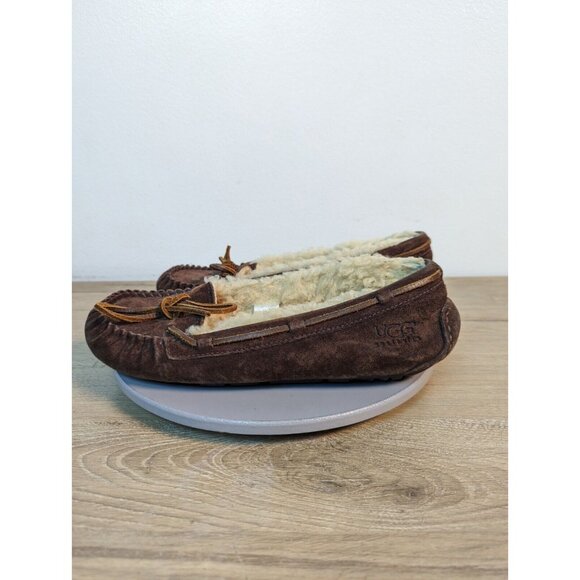 UGG Australia Chestnut Beige Moccasins Slippers Shoes Dakota 3050 Women’s Size 8 - Picture 3 of 11